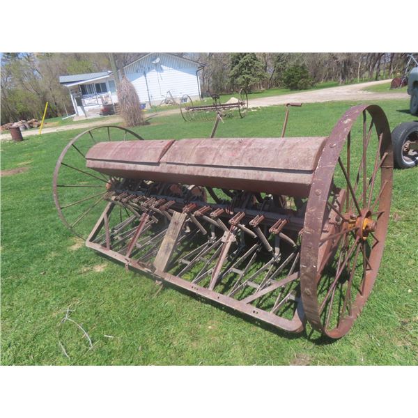 Massey-Harris 14-Run Seed Drill, on Steel