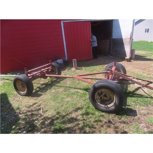 4-Wheel Farm Wagon, Adjustable Size, 14" Tires, Tractor or Horse Drawn