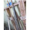 Image 2 : Yard Tools: Rakes, Hoe, Spades and Tomato Cages