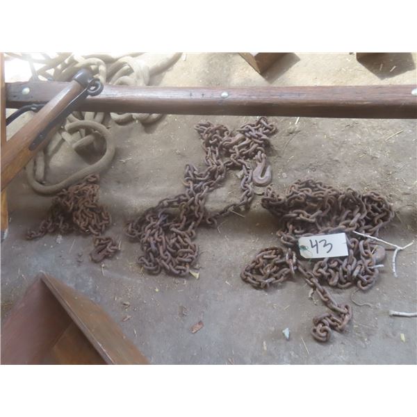 3 Chains and Hooks, Various Lengths