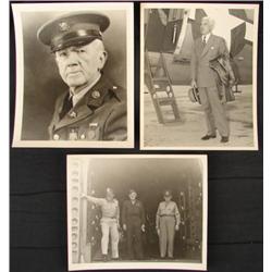 3 Piece Lot Photos USAAF Official Portraiture Officers
