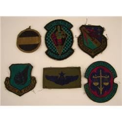 6 Piece Lot Military Patches U.S. Modern Air Force Army