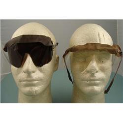 GERMAN AFRIKA KORPS SAND GOGGLES- TINTED & CLEAR WWII