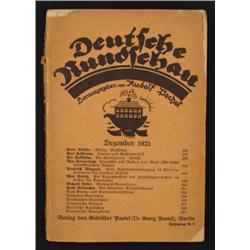 1921 GERMAN BOOK  DEUTSCHE RUNDSCHAU  (GERMAN REVIEW)