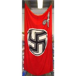 Huge 11 FT Nazi State Service Flag Nazi Banner WWII