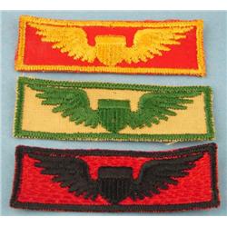3 Vietnam War Era USAF Party Suit PILOT WING PATCHES