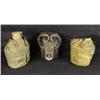 Image 1 : US MILITARY 3 PIECES-VIETNAM: GASMASK CANTEEN POUCH
