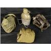 Image 2 : US MILITARY 3 PIECES-VIETNAM: GASMASK CANTEEN POUCH