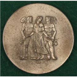 ORIG NAZI TABLE MEDALLION LONG SERVICE IN WORK FORCE