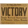 Image 2 : ORIGINAL WWII STARS & STRIPES NEWSPAPER NAZIS SURRENDER
