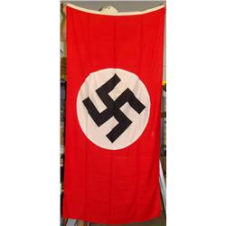 ORIGINAL PERIOD NAZI PARTY BANNER-3X61/2 GI BRINGBACK