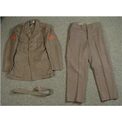 US Marines Uniform Coat Jacket Pants Korean War Sz 40 S