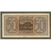 Image 2 : ORIGINAL 50RM NAZI NOTE W/EAGLE & SWASTIKA EMBOSSED