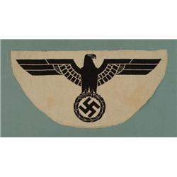 NAZI WEHRMACHT ARMY SPORT SHIRT EAGLE - WHITE AND BLACK