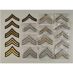 27) VINTAGE MILITARY CHEVRONS