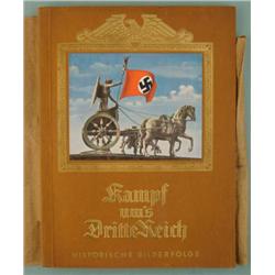 EARLY CIGARETTE CARD PHOTO ALBUM KAMPF UMS DRITTE REICH
