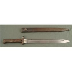WWII ERA POLISH BAYONET FOR MAUSER RIFLE W/SCABBARD
