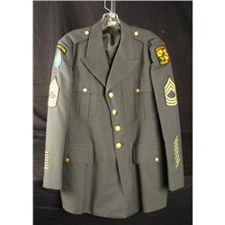 VIET NAM ERA SPECIAL FORCES MASTER SGT UNIFORM TUNIC-44