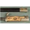Image 3 : BEAUTIFUL M1898 GERMAN LONG BAYONET W/LEATHER SCABBARD-