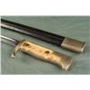 Image 4 : BEAUTIFUL M1898 GERMAN LONG BAYONET W/LEATHER SCABBARD-