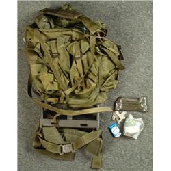 US GI METAL FRAME BACK PACK WITH STRAPS+ ACCESSORIES