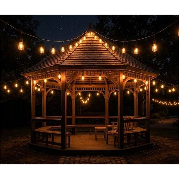 YSJ S14 2700K String Lights, 49ft