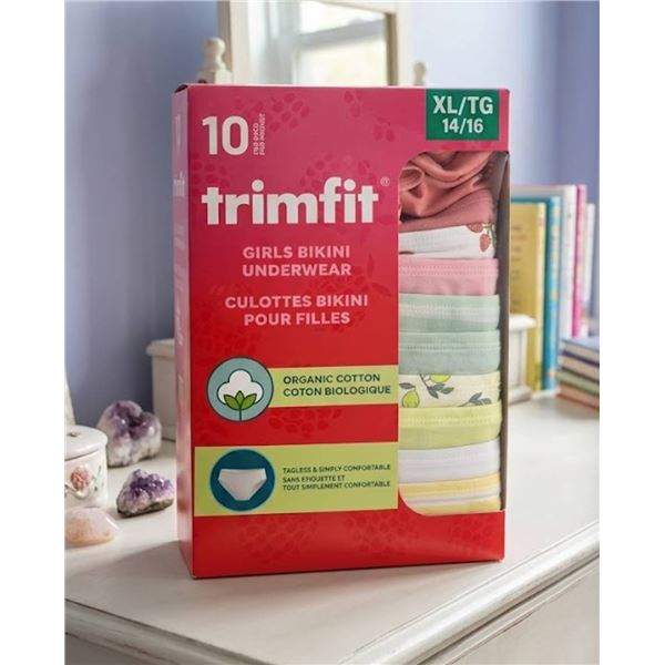 Trimfit Girls Bikini Underwear XL 10-Pack