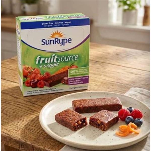SunRype FruitSource Veggie Bars 15 Pack x 37g