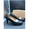 Image 5 : Michelle Black Leather Heels Size 8.5W