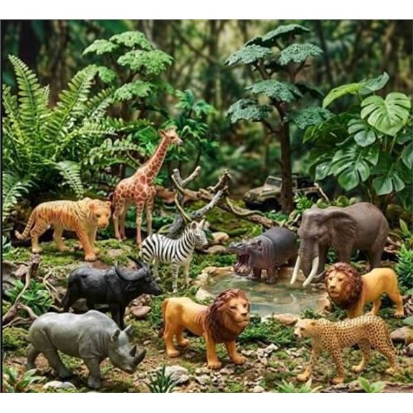 Prextex Safari Animals Model Set