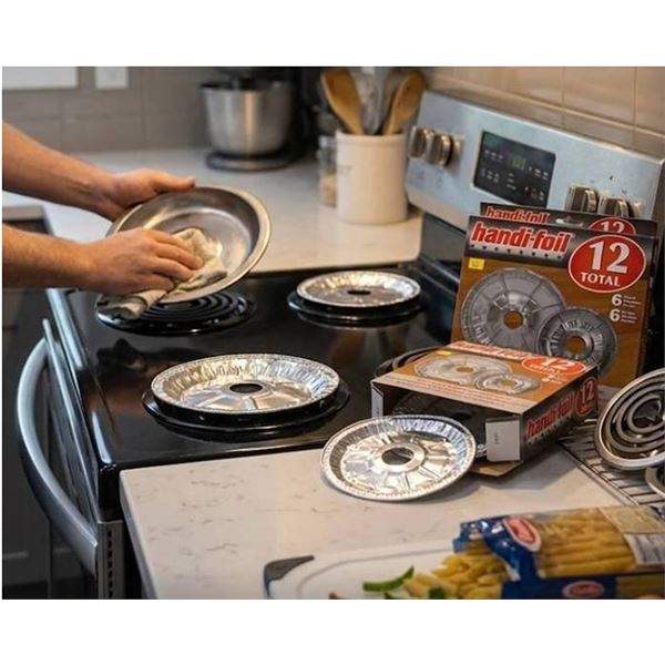 Lot of 5 - Handi-Foil Electric Burner Liners, 12 Pack