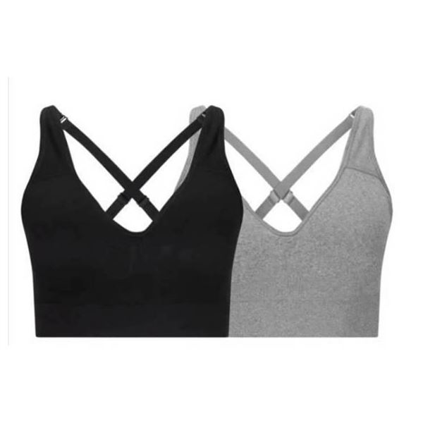 PUMA 2 Pack Seamless Sports Bra XL