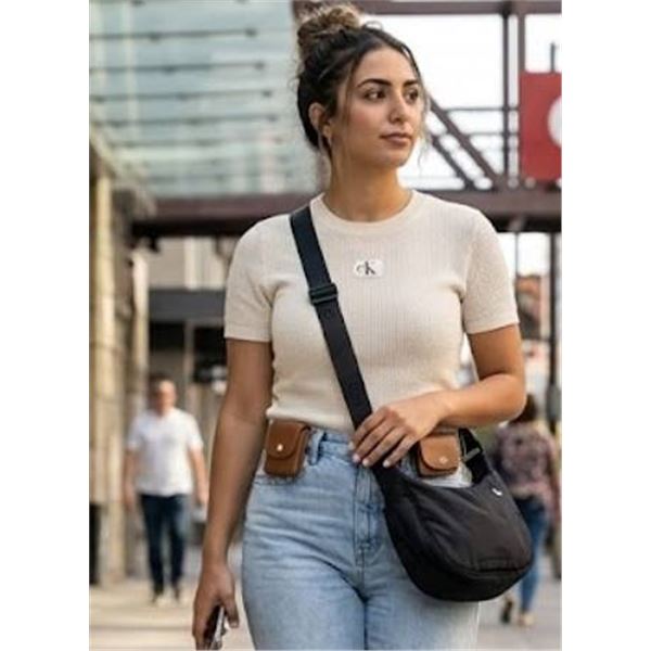Lole Black Nylon Crossbody Bag