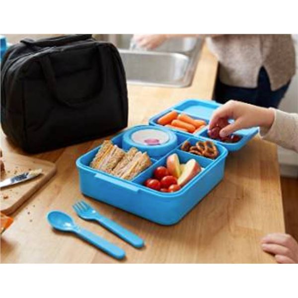 Blue Bento Lunch Box Set with Bag
