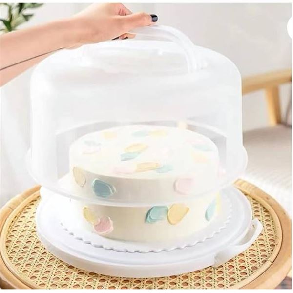 10 Inch Plastic Cake Carrier with Handle
