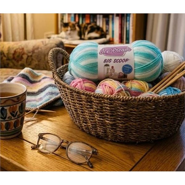 Lion Brand Ice Cream Big Scoop Yarn 10oz