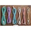 Image 1 : 5 Braided USB Cables, Various Colors