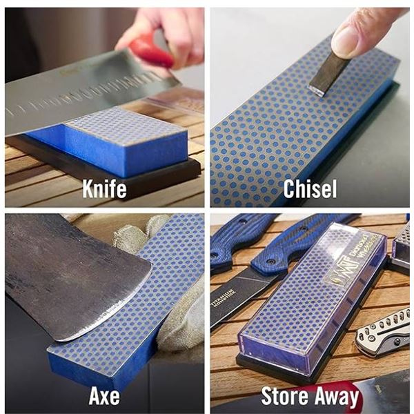 DMT W6CP Diamond Whetstone Sharpening Stone With Plastic Case, 6 Inches