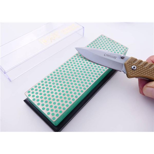DMT W6EP 6-Inch Diamond Whetstone Sharpener - Extra-Fine With Plastic Box