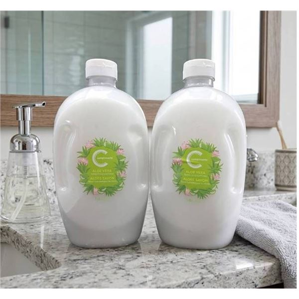 2 Compliments Aloe Vera Hand Soaps 1.65L