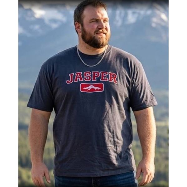 Jasper Navy Embroidered T-Shirt XXL