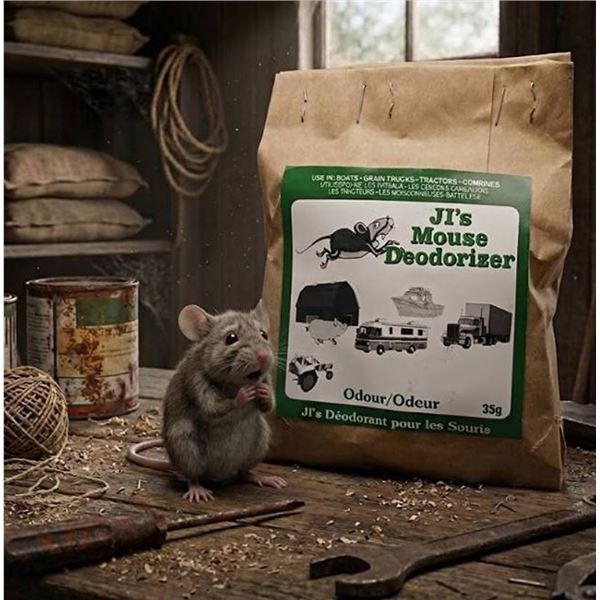 Case Lot of JI's Mouse Deodorizers Aprox 100 units