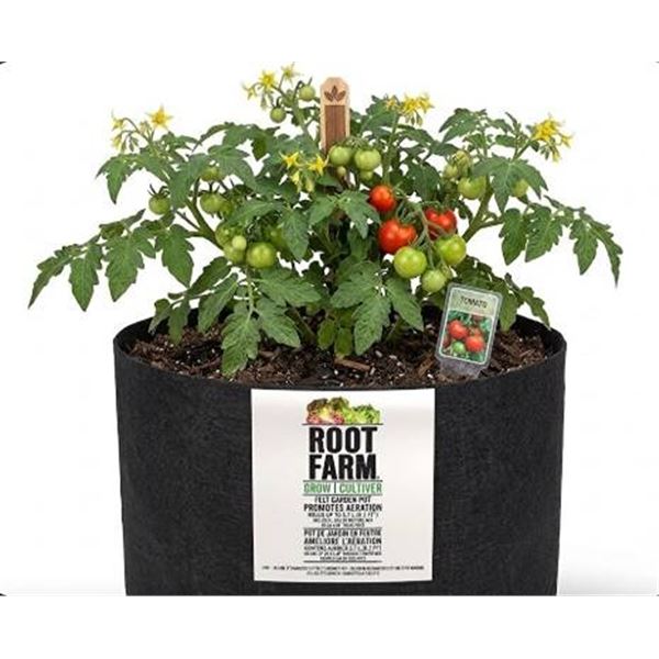 Root Farm Felt Garden Pot Set, 5.7L, 24 Pack
