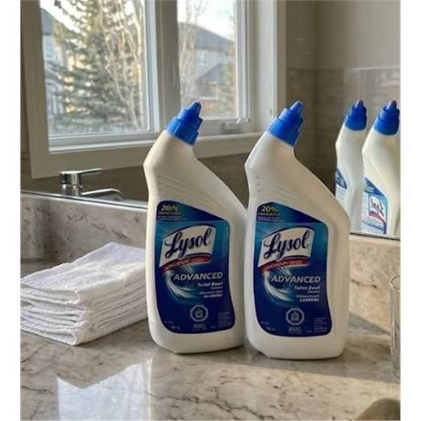 Lot of 2 - Lysol Advanced Toilet Bowl Cleaner, 946 mL