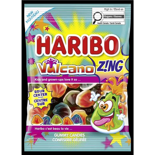 Haribo Volcano Zing Gummy Candies, 10 x 175g