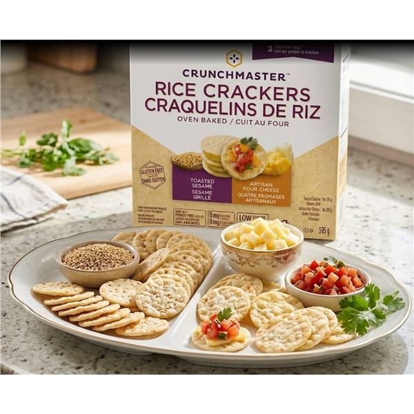 Crunchmaster Rice Crackers, 595g