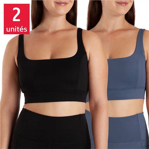 Aurum Sports Bra XL/2-Pack Black