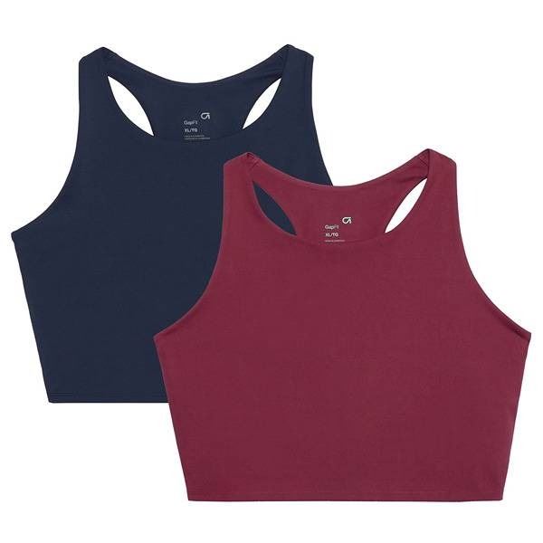 GapFit 2-Pack Tank Bra, Size Large
