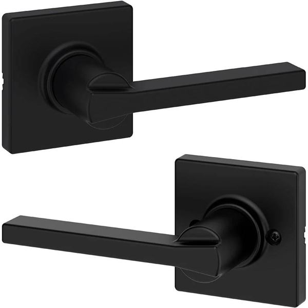Kwikset Safe Lock Passage Levers Daylon Iron Black