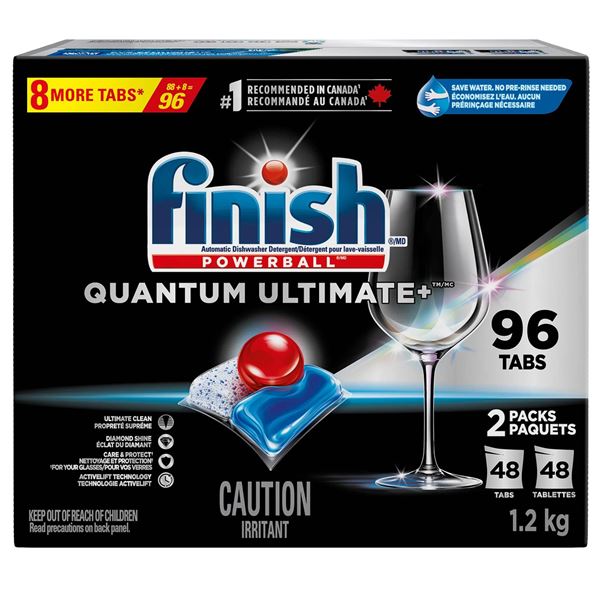 Finish Quantum Ultimate Dishwasher Tabs 96ct